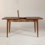 Hanah Home Vina - Mesa de comedor extensible Nogal